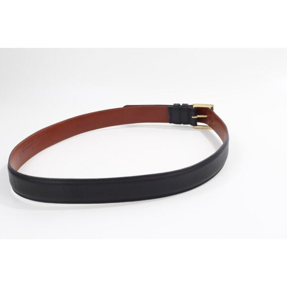 Vintage Coach Black Cowhide Leather Waist Belt Size 36 / 90 Classic Buckle main image 10